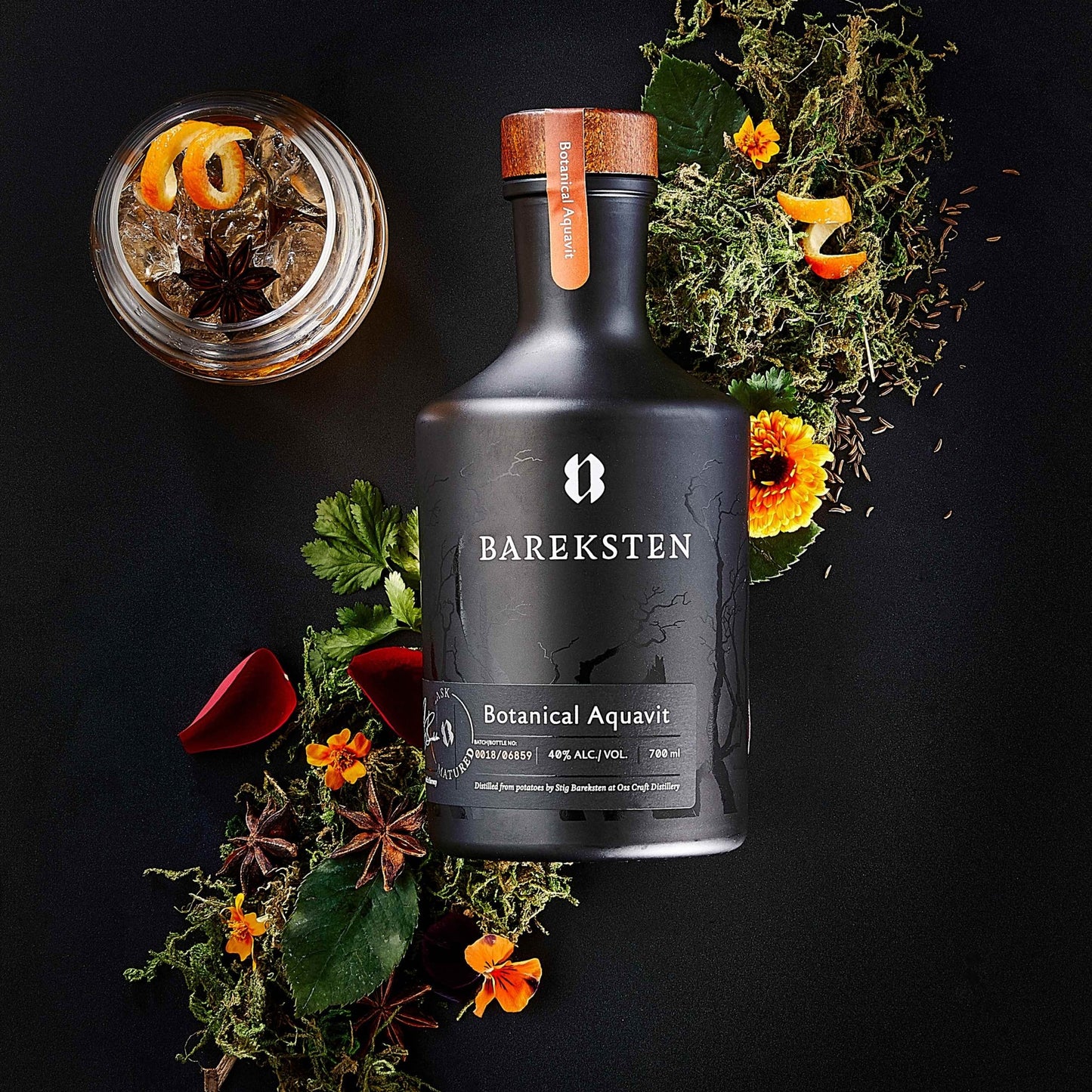 Bareksten Aquavit - 70cl Bottles - 40% abv - The Beverage Merchants