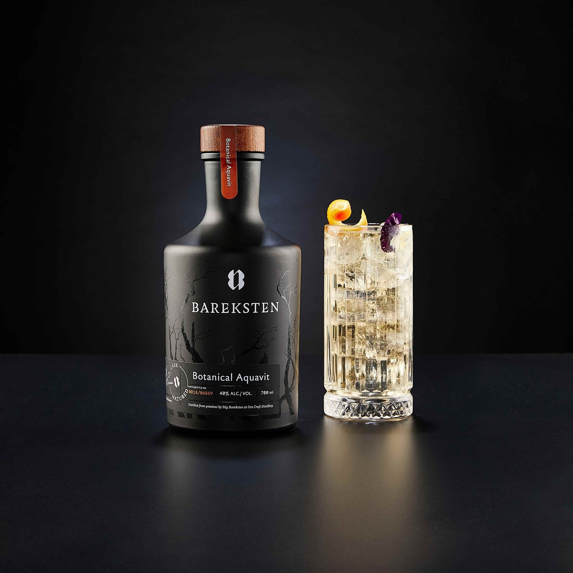 Bareksten Aquavit - 70cl Bottles - 40% abv - The Beverage Merchants
