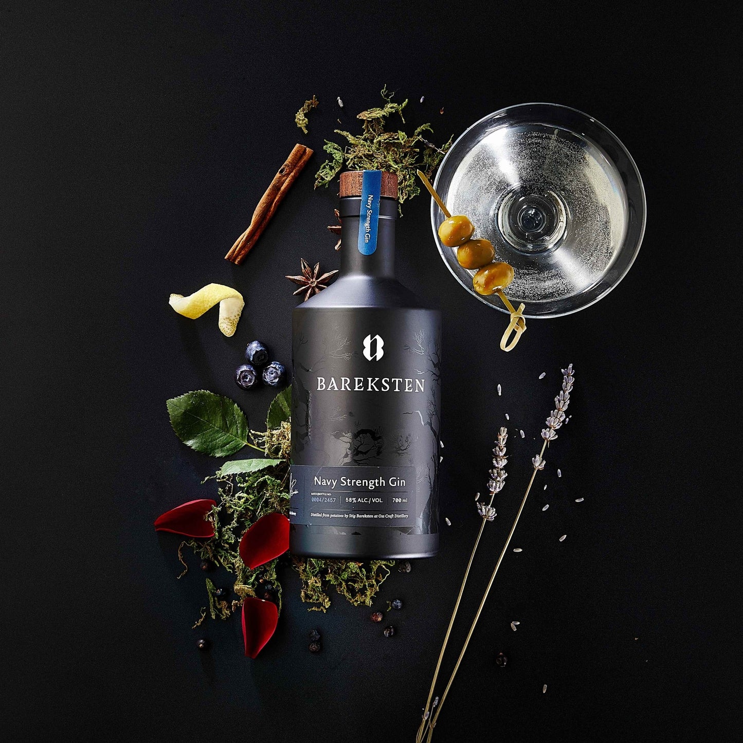 Bareksten Navy Gin - 70cl Bottles - 58% abv - The Beverage Merchants