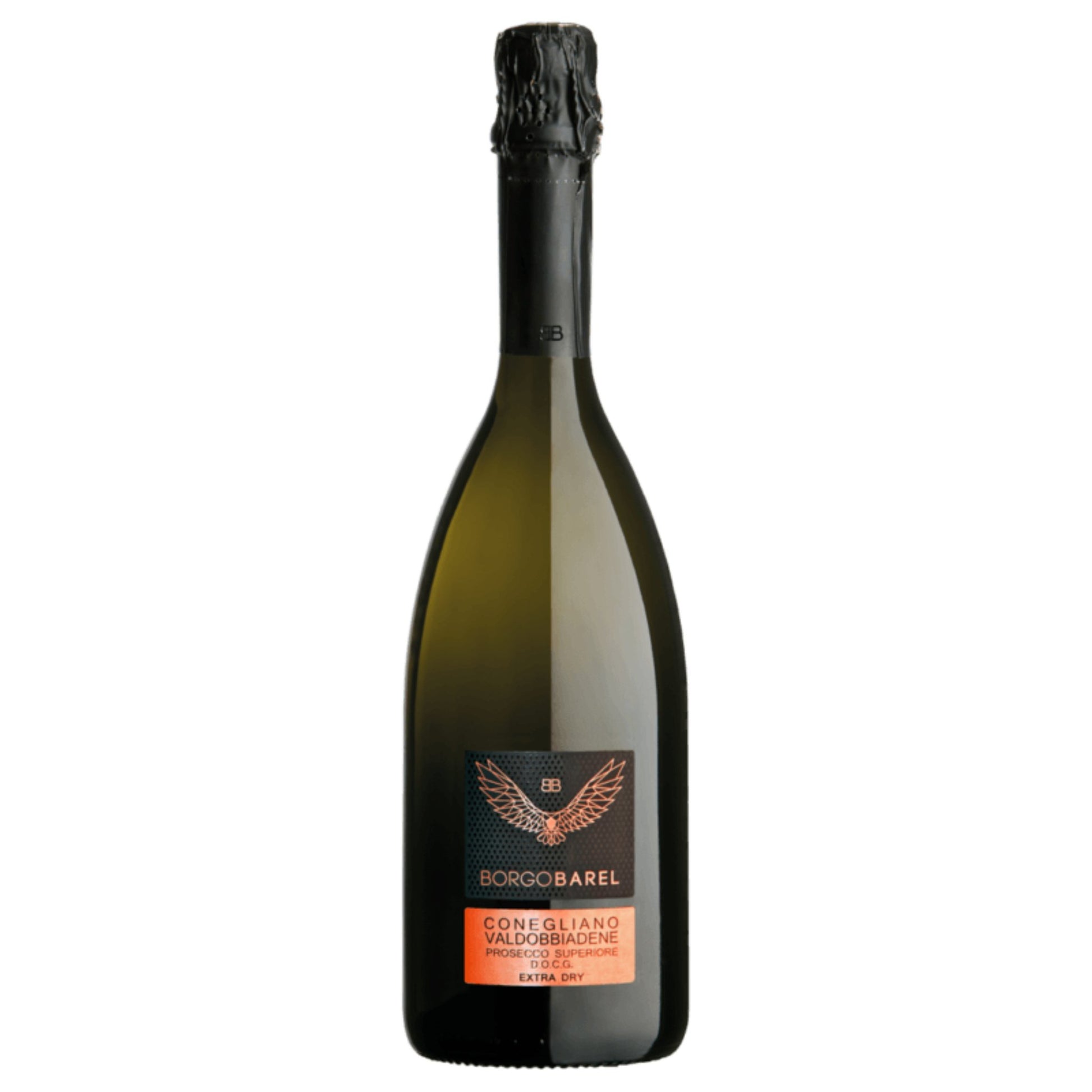BorgoBarel Prosecco Superiore Conegliano Valdobbiandene D.O.C.G - 750ml Bottle - 11.50% abv - The Beverage Merchants