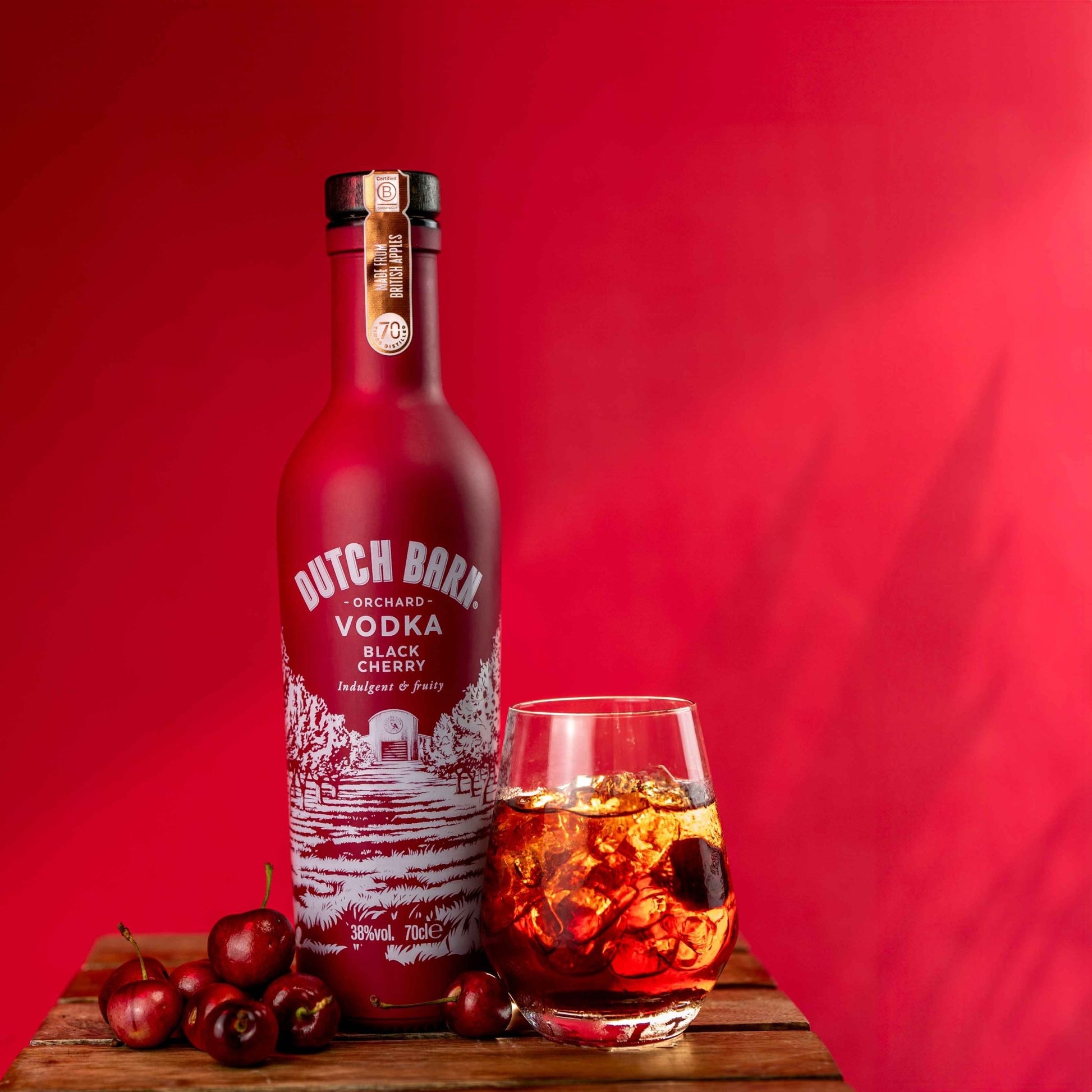 Dutch Barn Vodka - Black Cherry - 70cl Bottles - 38.00% abv - The Beverage Merchants