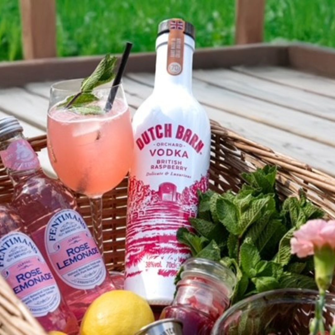 Dutch Barn Vodka - British Raspberry - 70cl Bottles - 38.00% abv - The Beverage Merchants