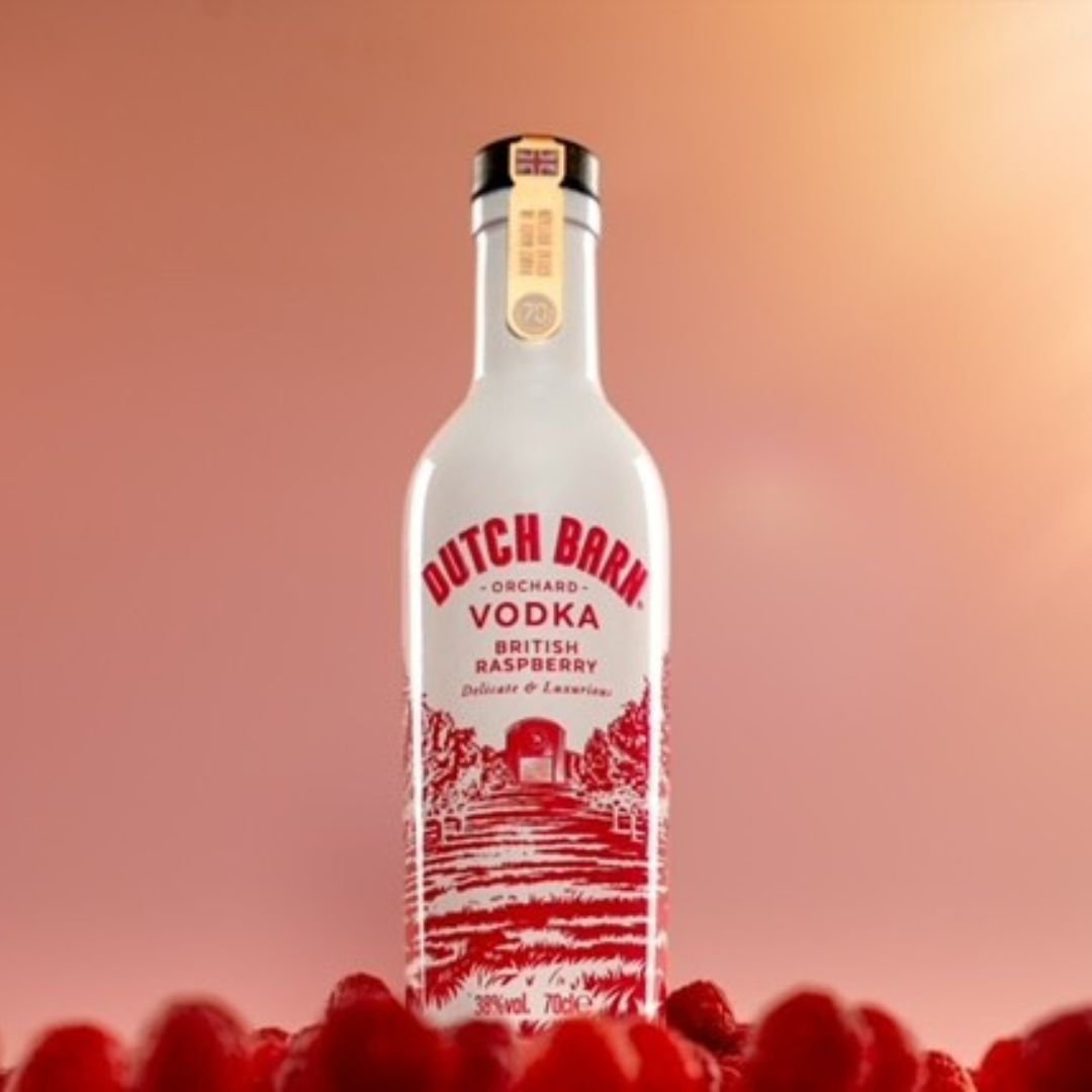 Dutch Barn Vodka - British Raspberry - 70cl Bottles - 38.00% abv - The Beverage Merchants