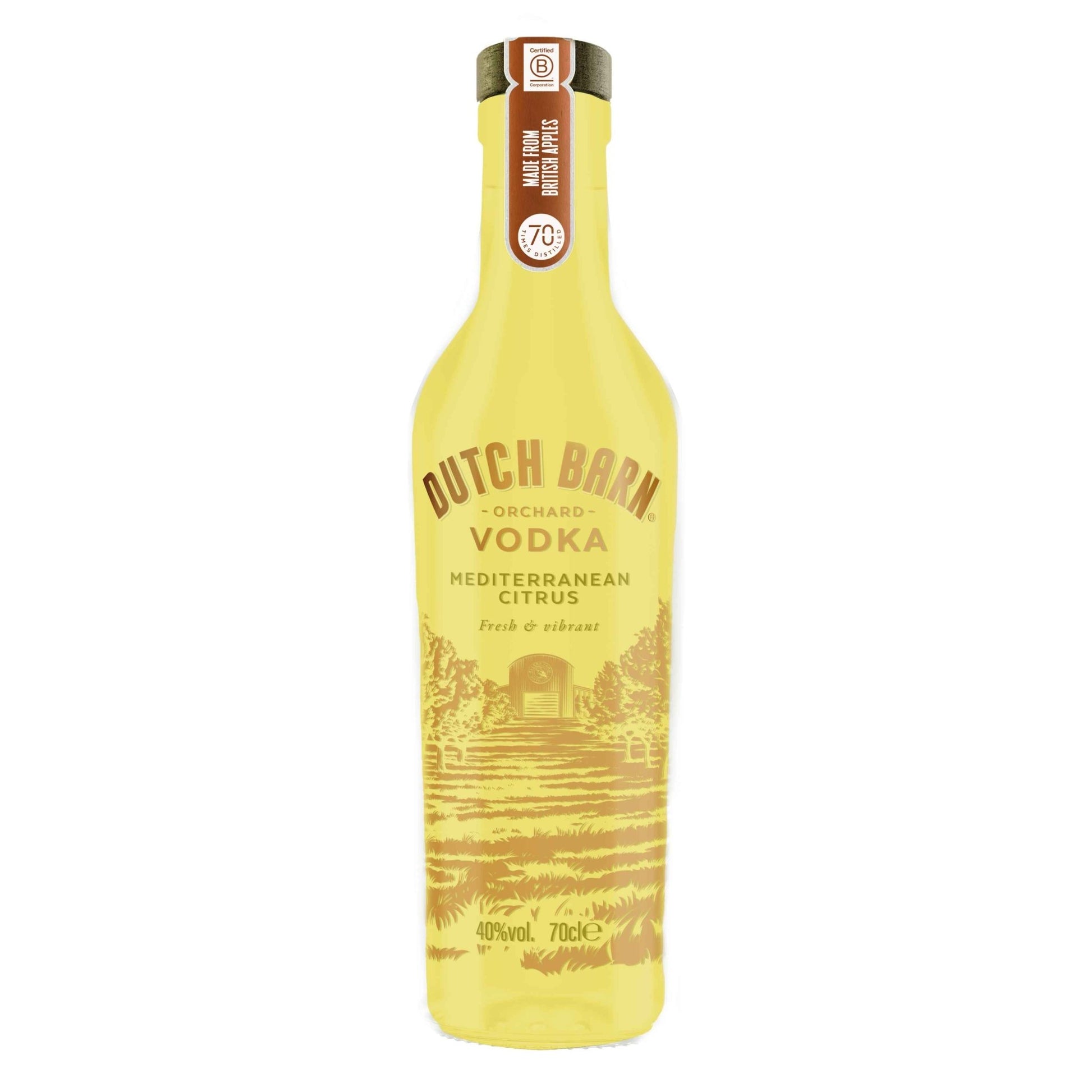 Dutch Barn Vodka - Mediterranean Citrus 70cl Bottles - 40.00% abv - The Beverage Merchants