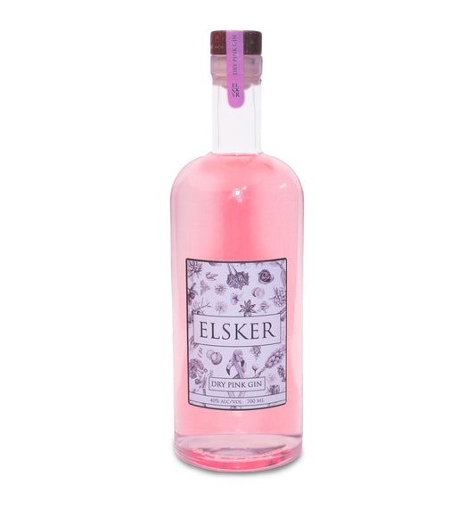 Elsker Pink Gin - 70cl Bottles - 40% abv - The Beverage Merchants