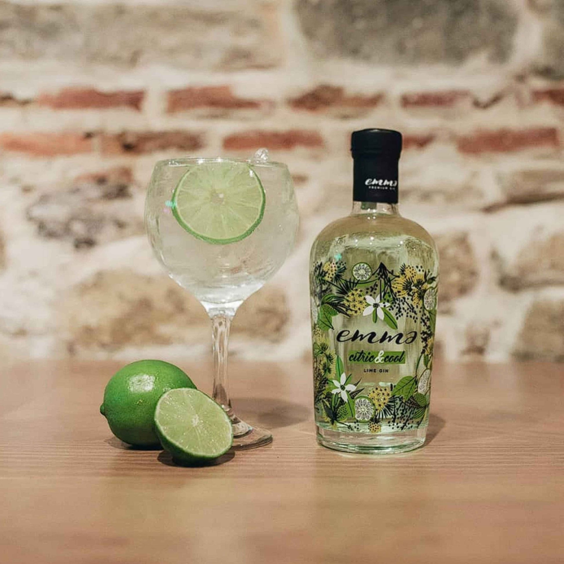 Emma Gin Lime "Citric and Cool" - 70cl Bottles - 37.50% abv - The Beverage Merchants