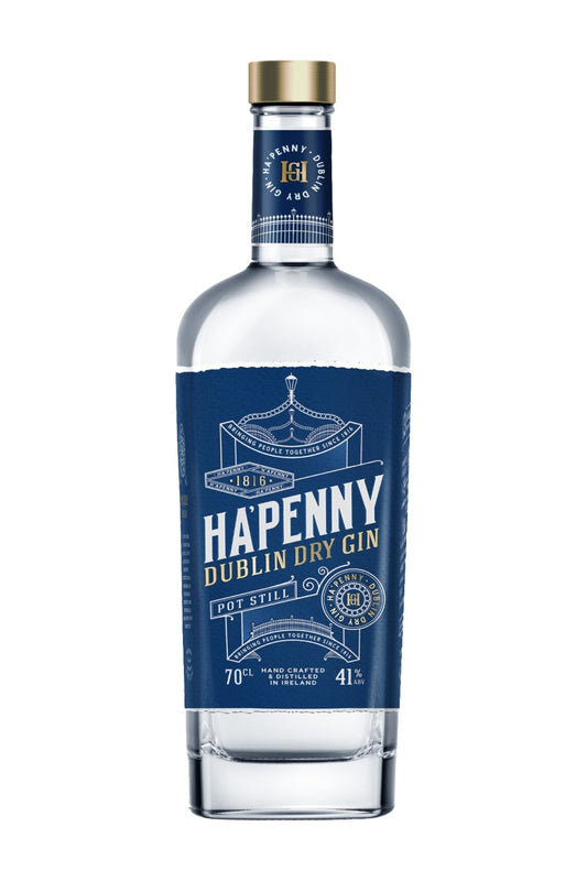 Ha'Penny Dublin Dry Gin - 70cl - 41% abv - The Beverage Merchants
