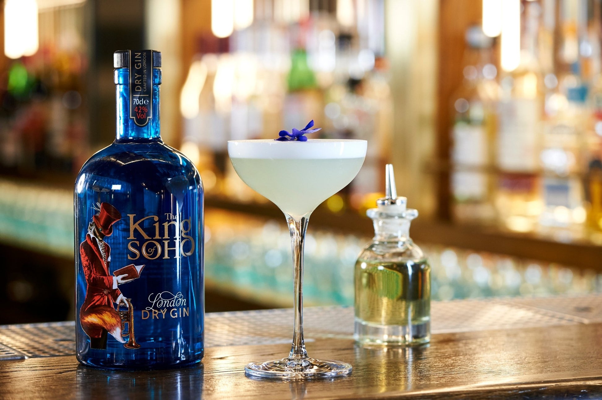 The King of Soho London Dry Gin - 70cl bottles - 42% abv - The Beverage Merchants