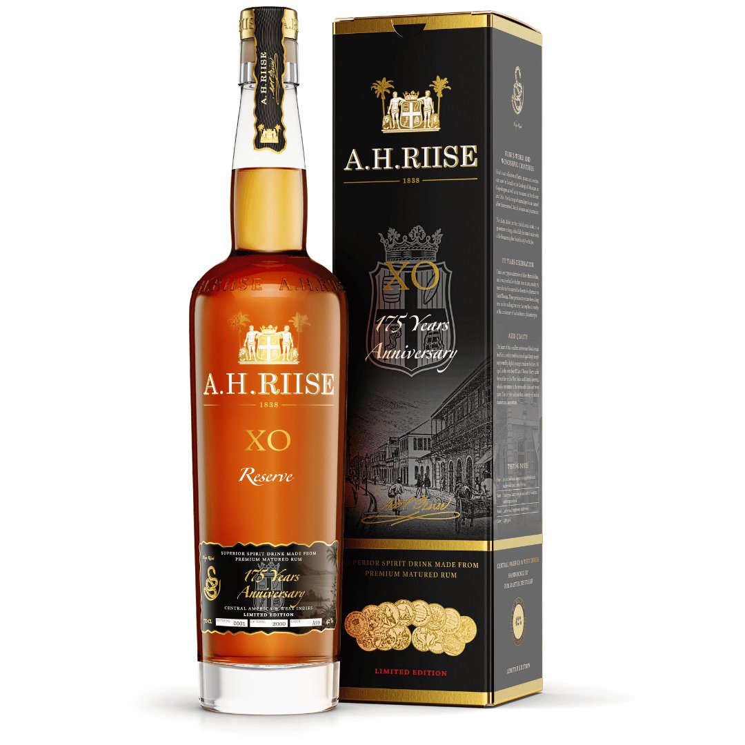 A.H RIISE X.O 175 YEARS ANNIVERSARY 42% 70CL - The Beverage Merchants