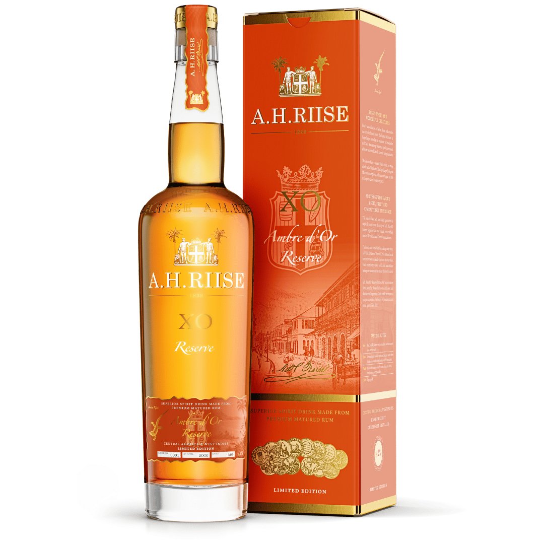 A.H RIISE X.O AMBRE D’OR RESERVE 42% 70CL - The Beverage Merchants