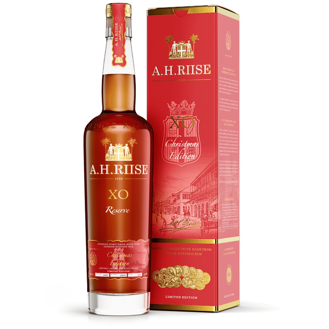 A.H RIISE X.O RESERVE CHRISTMAS 40% 70CL - The Beverage Merchants