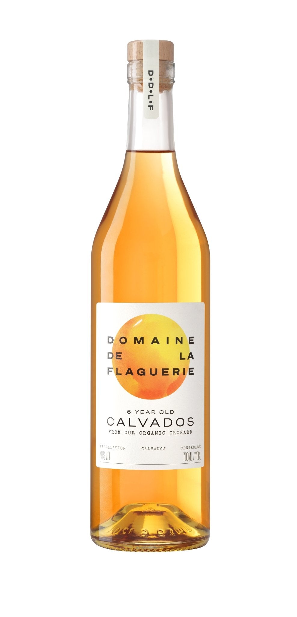 Domaine De La Flaguerie 6 - Year Calvados – Organic Apple Brandy - 70cl - 40% abv - The Beverage Merchants