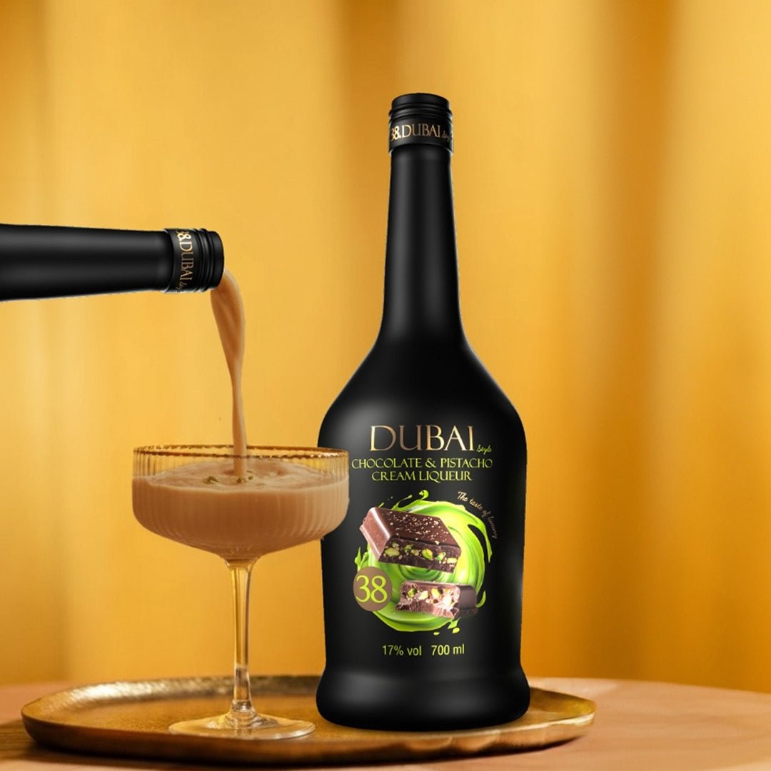 Dubai Style 38 Cream Chocolate with Pistachio - 70cl / 17% abv - The Beverage Merchants
