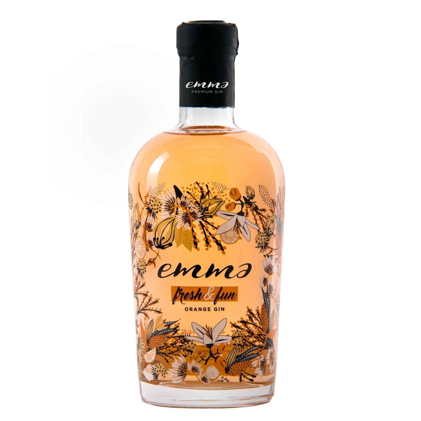 Emma Gin Orange "Fresh and Fun" - 70cl Bottles - 37.50% abv - The Beverage Merchants