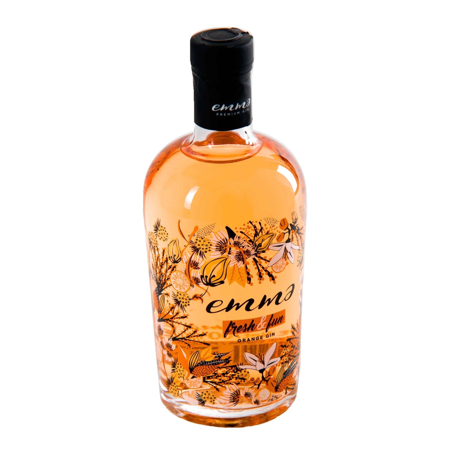 Emma Gin Orange "Fresh and Fun" - 70cl Bottles - 37.50% abv - The Beverage Merchants