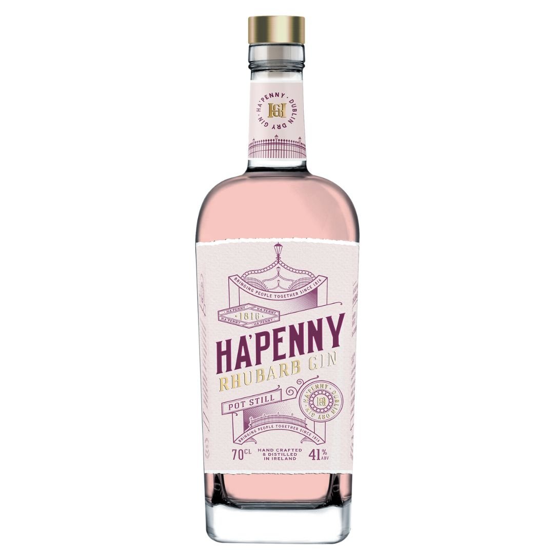 Ha'Penny Rhubarb Gin - 70cl - 41% abv - The Beverage Merchants