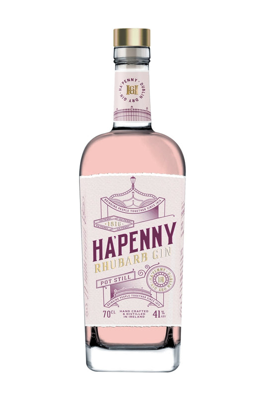 Ha'Penny Rhubarb Gin - 70cl - 41% abv - The Beverage Merchants