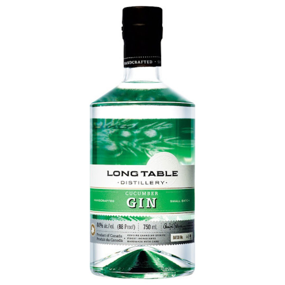 Long Table Distillery Cucumber Gin - 70cl Bottles - 44% abv - The Beverage Merchants