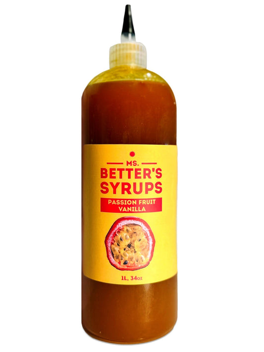 Ms. Better's Bitters Passion Fruit Vanilla Syrup - The Beverage Merchants