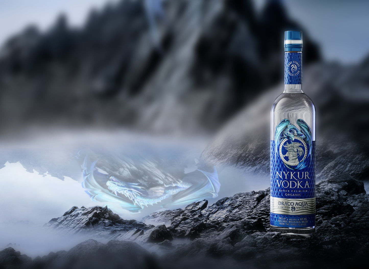 Nykur Vodka Draco Edition - 70cl Bottle - 42% abv - The Beverage Merchants