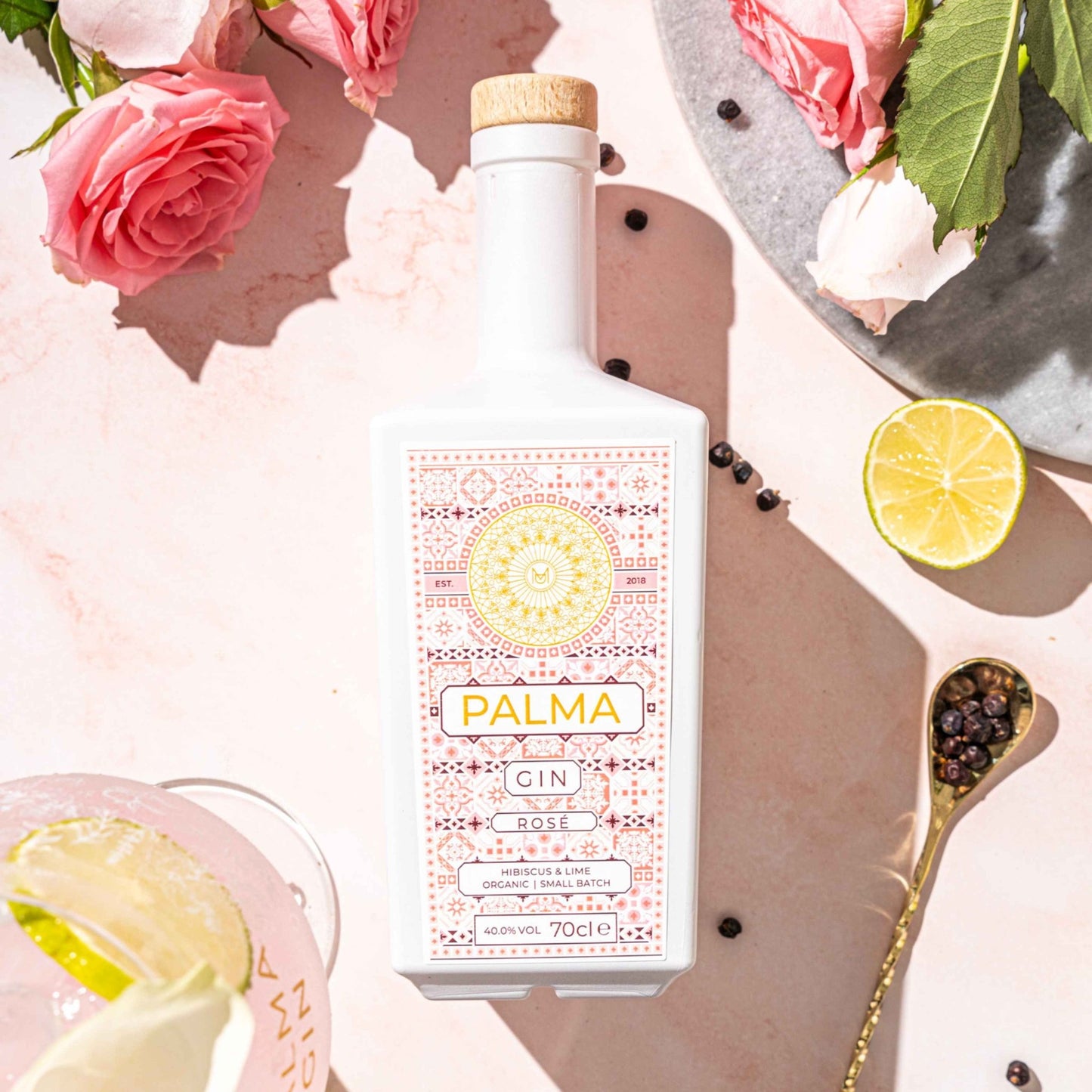 Palma Rose Gin - 70cl Bottles - 40% abv - The Beverage Merchants