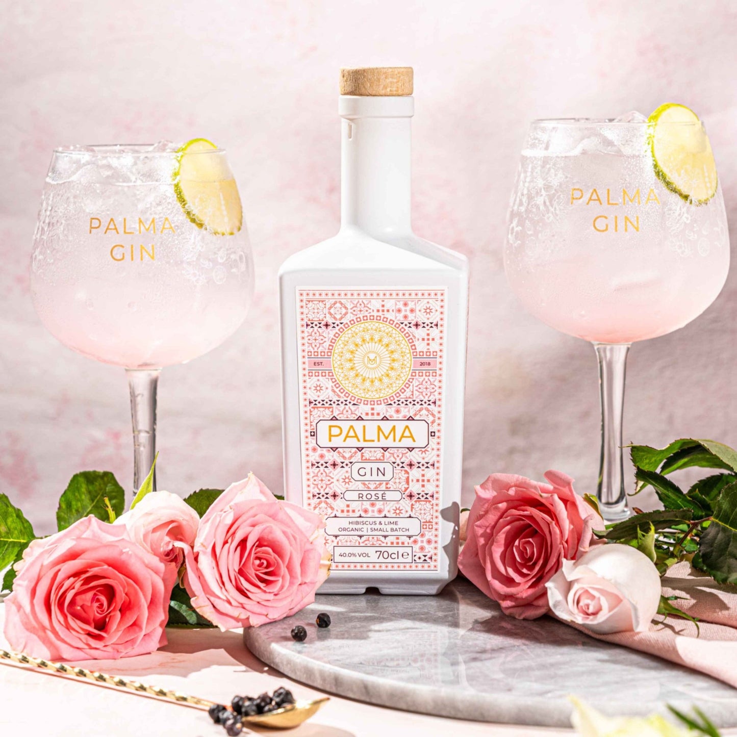 Palma Rose Gin - 70cl Bottles - 40% abv - The Beverage Merchants