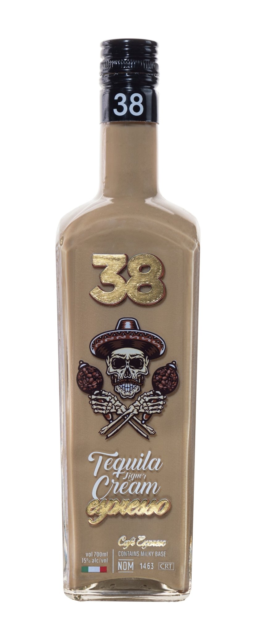 Tequila 38 Cafe Espresso Cream - 70cl Bottles - 15% abv - COMING SOON - The Beverage Merchants