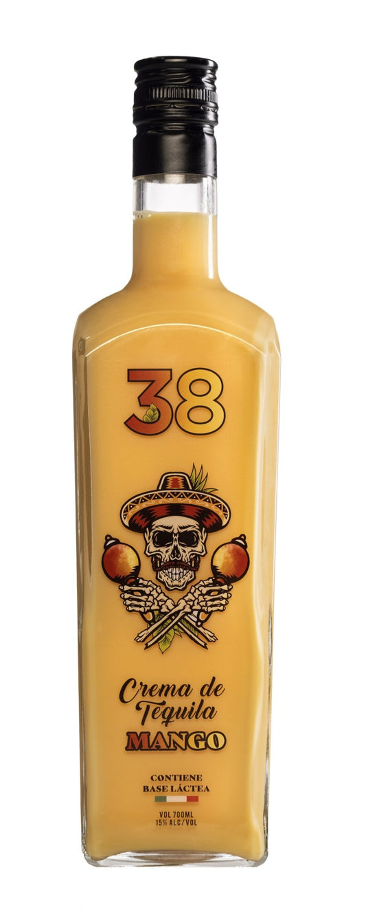 Tequila 38 Mango - 70cl Bottles - 15% abv - The Beverage Merchants