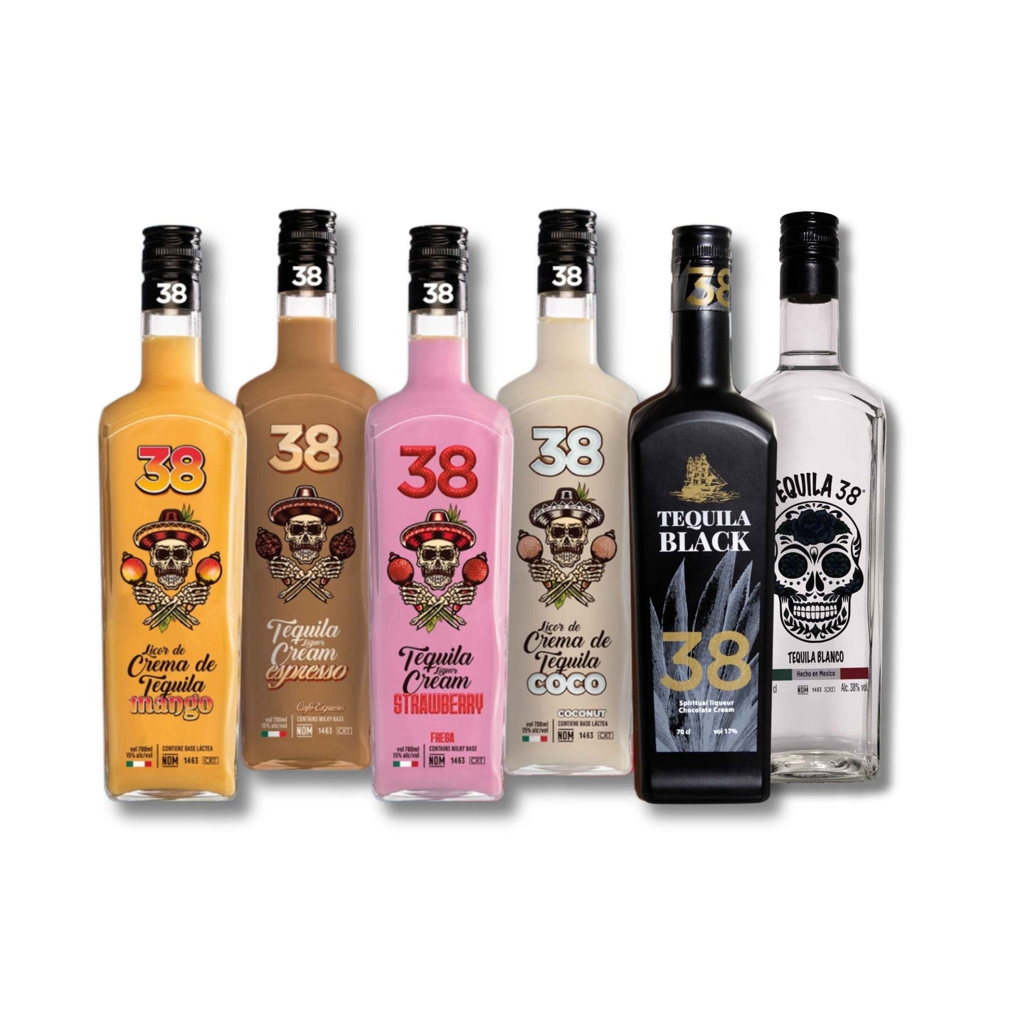 Tequila 38 Party Case including Blanco Tequila - 6 bottles - The Beverage Merchants