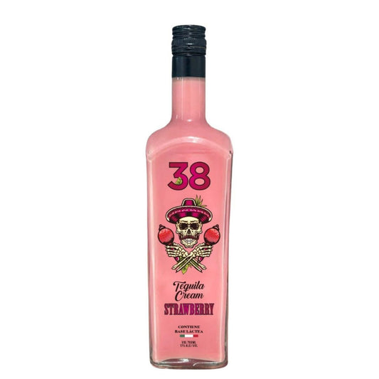 Tequila 38 Strawberry - 70cl Bottles - 17% abv - The Beverage Merchants